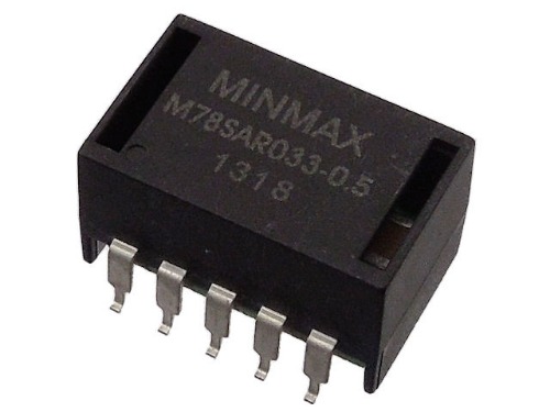 [M-06671]초고효율 표면 실장 DC-DC 컨버터(3.3V0.5A) M78SAR033-0.5 - Minmax Technology Co., Ltd.