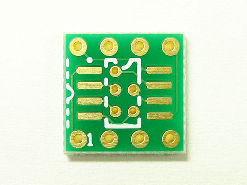 [P-05154]SOP8 (1.27mm) DIP 변환 기판 금 플래시 (9 장)