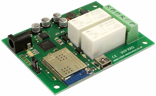 WIFI002 - 2 x 16A WIFI relay (Devantech, Robot Electronics)