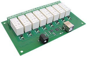 USB-RLY16 - 16Amp, 8 Channel Relay Module
